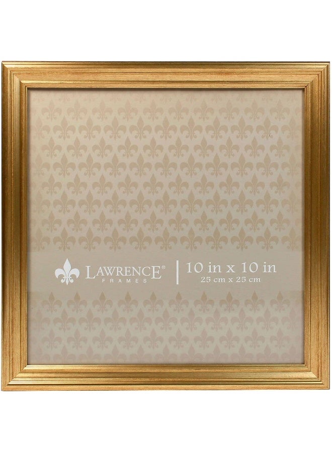 Lawrence Frames 536210 10x10 Sutter Burnished Gold Picture Frame - Image 2