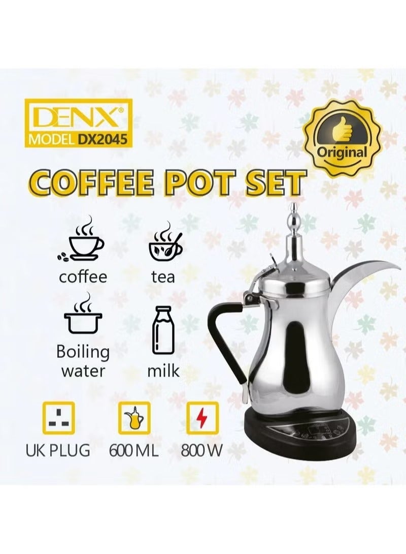 دينكس ماكينة قهوة سعودية كهربائية سعة 600 مل - ماكينة قهوة عربية بتصميم من الفولاذ المقاوم للصدأ وخاصية الحفاظ على الدفء - Image 3