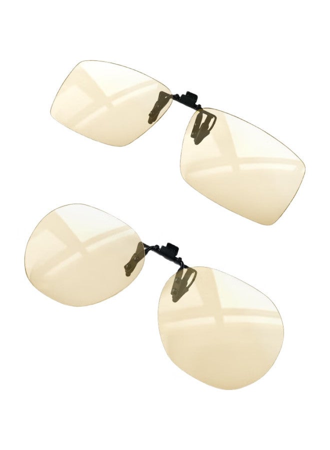 Quark Official [Us Patent Black Lenses] Clip-On Anti-Blue Light Glasses, Foldable Protective Eyewear For Myopia, Sm9503 - Image 1