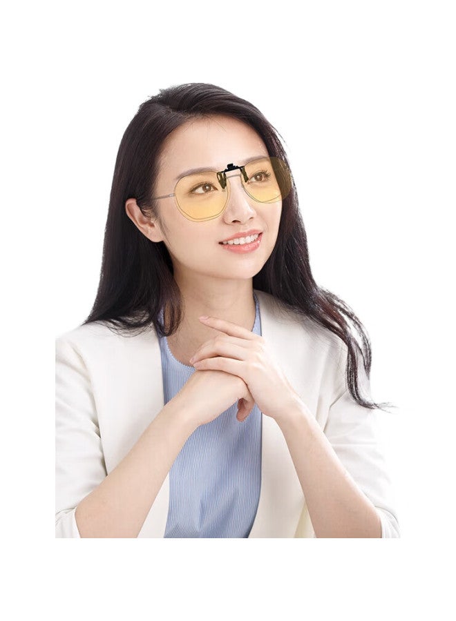 Quark Official [Us Patent Black Lenses] Clip-On Anti-Blue Light Glasses, Foldable Protective Eyewear For Myopia, Sm9503 - Image 3