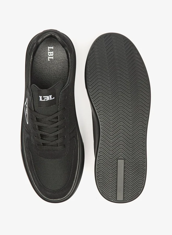 LBL by Shoexpress Men's Textured Sneakers with Lace-Up Closure
