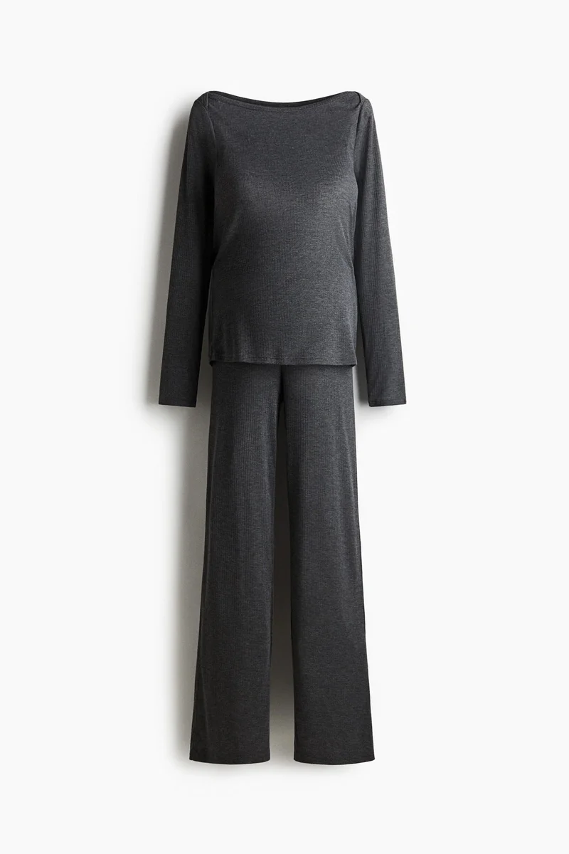 H&M MAMA 2-piece ribbed set