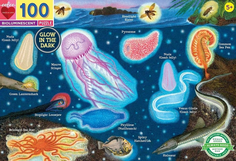 EEBOO Bioluminescent 100 Piece Puzzle Pzlum