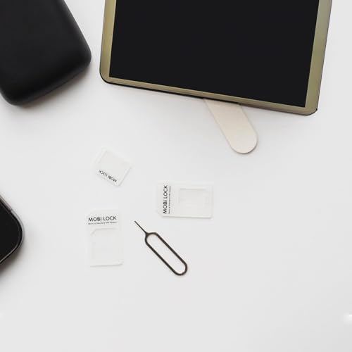 Mobi Lock 6 in 1 Sim Card Adapter Kit (Micro, Nano and Standard Sim) Compatible with All iPhones (15, 14, 13, X, Pro and All iPhone Series), Samsung, HTC, and All Other Android Smartphone Devices - by Mobi Lock - Image 3
