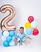 IWERP 16 Balloon Number Rose Gold Number 16th Birthday Balloons 40 Inch Sweet 16 Years Old Rose Gold Birthday Decorations for Boys Girls 16th Anniversary Decorations - Image 2