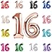 IWERP 16 Balloon Number Rose Gold Number 16th Birthday Balloons 40 Inch Sweet 16 Years Old Rose Gold Birthday Decorations for Boys Girls 16th Anniversary Decorations - Image 4
