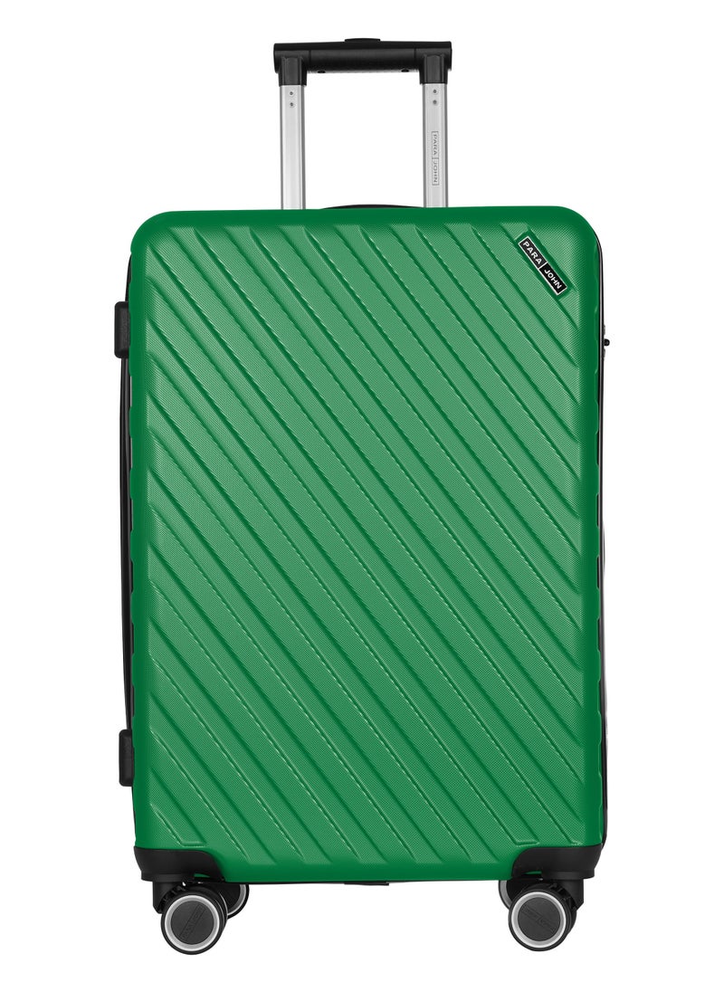 PARAJOHN Strato Lightweight ABS Hard Side 8 Spinner Wheel Cabin Luggage / Carry-On Trolley Bag with Lock 20 Inch - Green  - Image 1