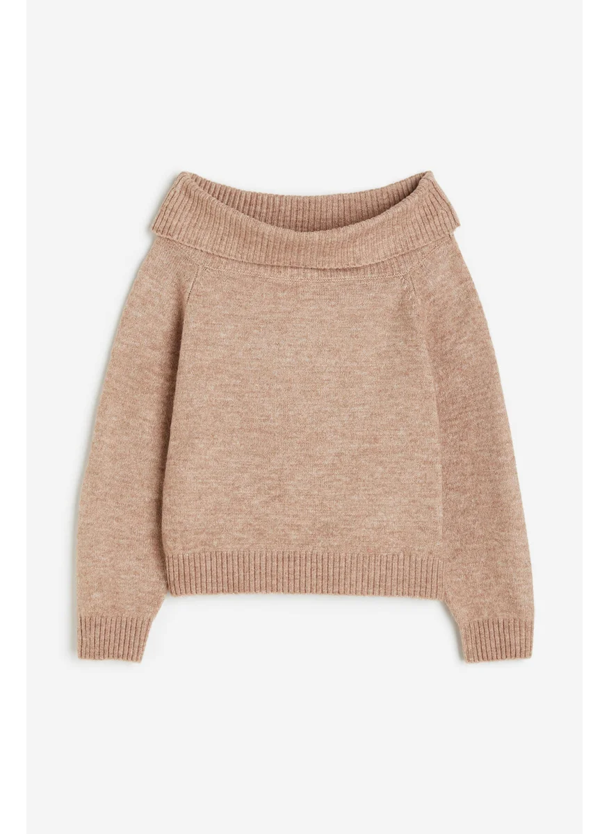 H&M Off-The-Shoulder Jumper