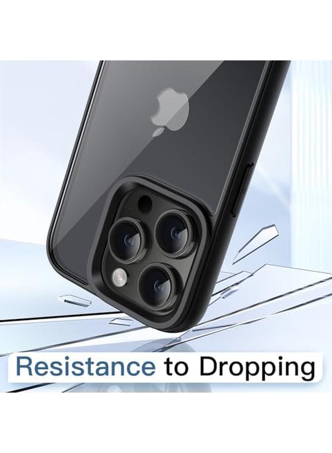 Jetech Case For Iphone 14 Pro 6.1 Inch Shockproof Phone Bumper Cover Solid Color Matte Tpu Frame Anti Scratch Clear Back Space Black - Image 4