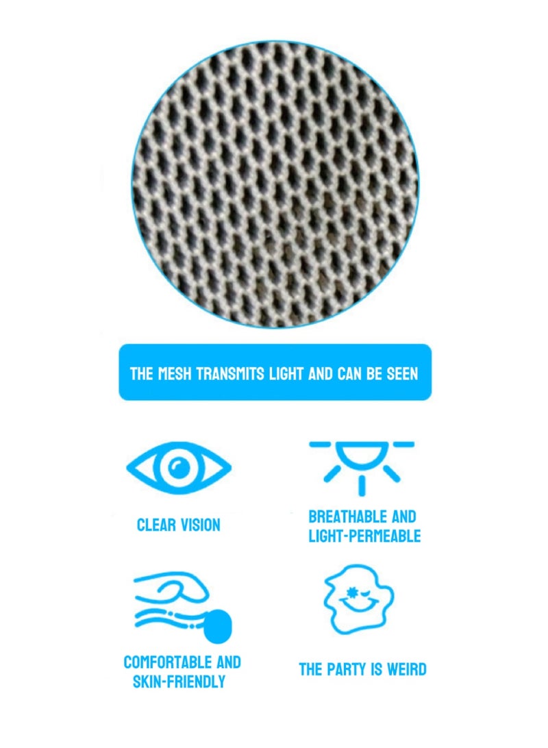 Soccer Star 8-in-1 Mask Set: Lightweight & Breathable Fan Merchandise | Printed Headbands with Ronaldo, Messi, Mbappé, Haaland & More | Festival Party & Halloween Cosplay Props - Image 2