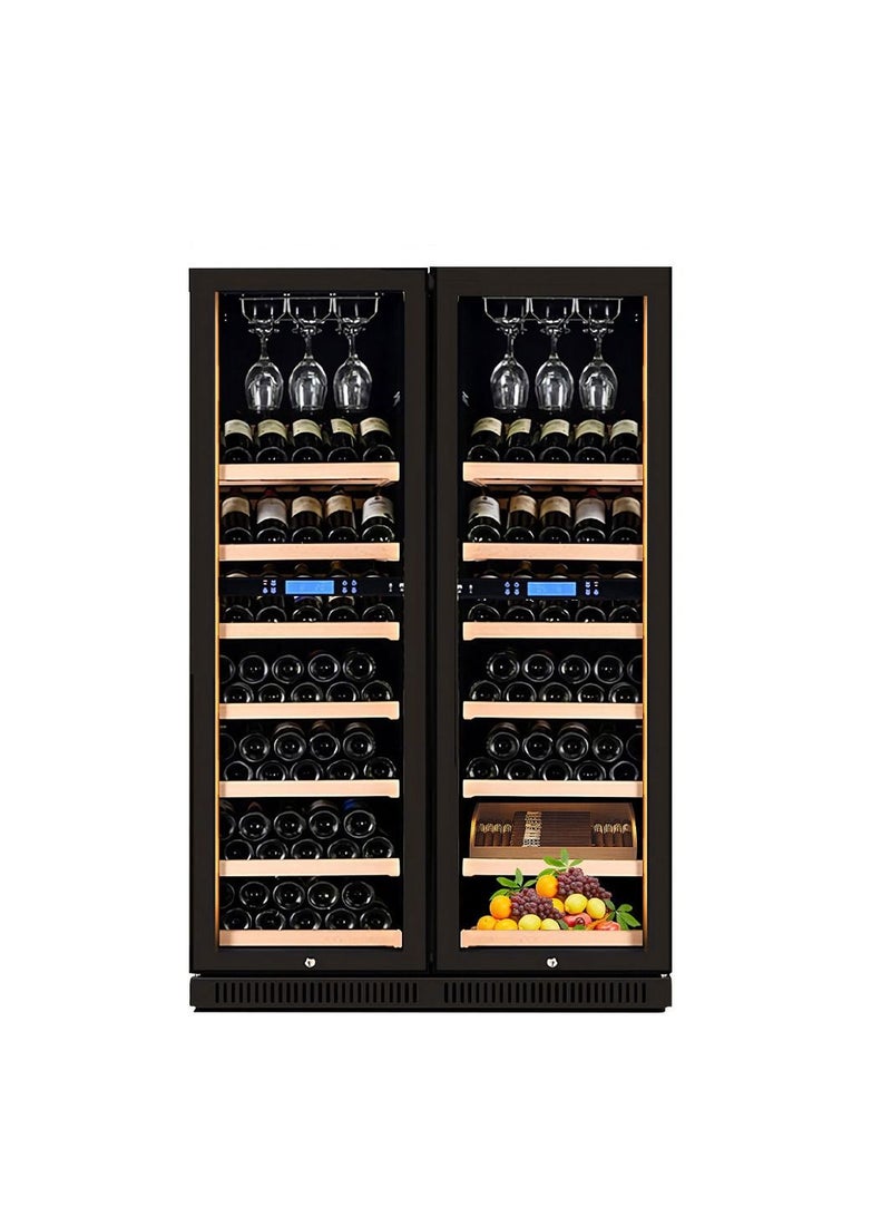 Cool Baby COOLBABY Double Temperature Double Spell Wine Cabinet with Lock Constant Temperature Air-cooled Wine Cabinet Red Wine Tea Leaf  Integrated Cabinet  - Image 1