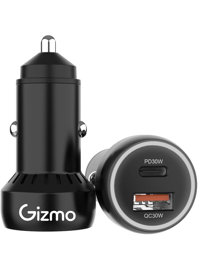 Gizmo 60W Car Charger, Support Fast Charging, 2 Years Warranty - Image 2