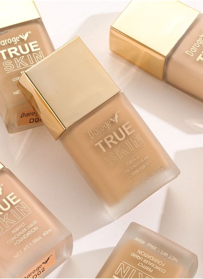 daroge Makeup Matte Liquid Foundation Pinkish Tan 40 ML  - Image 2
