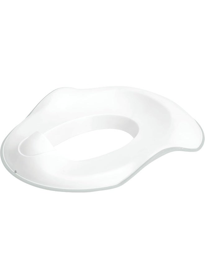 ubbi مدرب مرحاض أوببي القابل للتعديل للأطفال في مرحلة تدريب الحمام مع مقابض مدمجة و خطاف إضافي لتخزين سهل، رمادي - Image 1