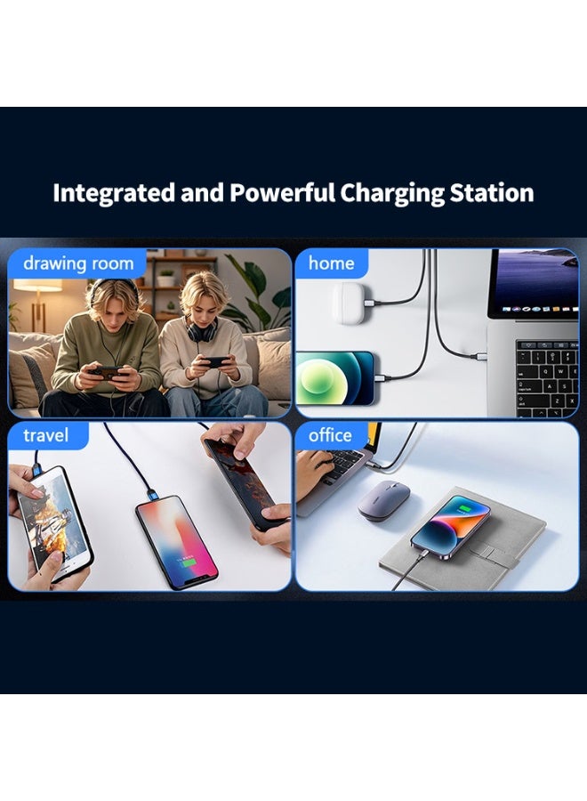 BlueFire 10-Port 660W GaN Fast Charging Station, High Power Desktop USB Charger with Multiple Type-C PD Ports, Multi Device Charging Hub for Smartphones, Tablets, Earphones, Smartwatches and Accessories, Fire Resistant ABS + PC Material, Safe Fast Charging Station for Home Office Travel - Image 4