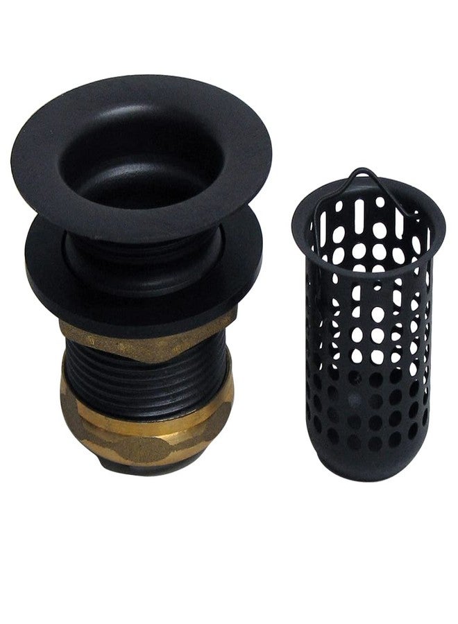 ويست براس مجموعة تصريف حوض الغسيل وبار جونيور من Westbrass A218-62 مع سلة مصفاة قابلة للإزالة، لون أسود غير لامع - Image 1