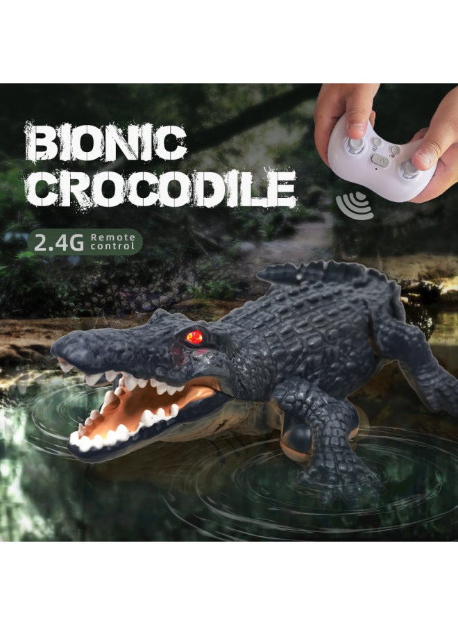 Remote Control Shark Hot-selling 2.4GHZ Remote Control Crocodile Underwater Artificial Remote Control Waterproof Summer Swimming Essential-Color:Remote Control Crocodile  - Image 5