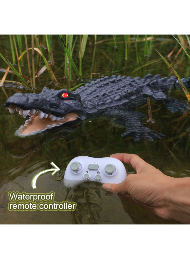 Remote Control Shark Hot-selling 2.4GHZ Remote Control Crocodile Underwater Artificial Remote Control Waterproof Summer Swimming Essential-Color:Remote Control Crocodile  - Image 2