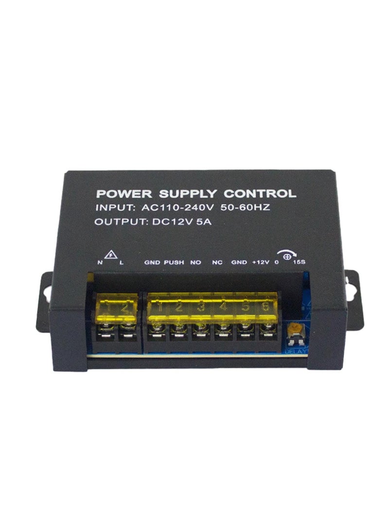StarDY Power Supply Control,AC 110-240V to DC 12V 5A,Voltage stabilized UPS Power Supply Unit,for Door Access Control System, Video Doorbell, Electric Strike Lock, Bolt Lock, Magnetic Lock - Image 1