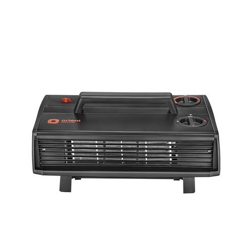 Orient Electric Heat Convector Compact Heater | 2000W with two heat settings | Quick Heating with two fans | Neon Indicator| 2-year warranty by Orient | Black - Image 1