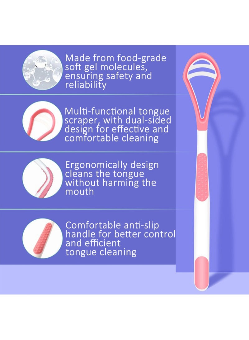 Generic Tongue Cleaner, Portable Reusable Tongue Scraper to Reduce Bad Breath and Improve Oral Hygiene, Easy-to-Use Tongue Brush (1 Pack)  - Image 2