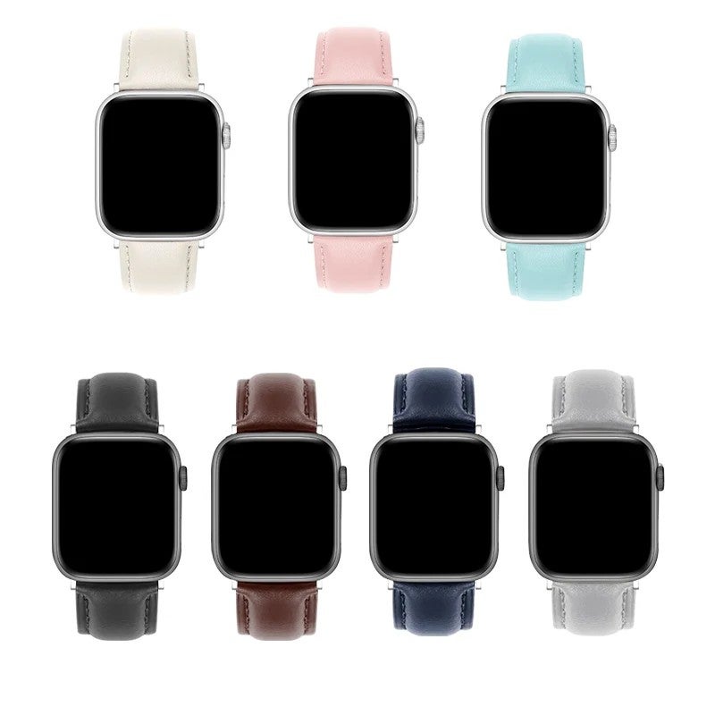 Bluejw Genuine Leather Replacement Band Strap for Apple Watch Ultra 2/1, Series 10/9/8/7/6/5/4/3/2/1 & SE – Premium Leather Watch Strap to Replace Your Original Band - Image 4
