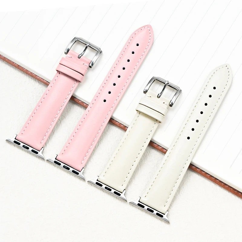 Bluejw Genuine Leather Replacement Band Strap for Apple Watch Ultra 2/1, Series 10/9/8/7/6/5/4/3/2/1 & SE – Premium Leather Watch Strap to Replace Your Original Band - Image 3