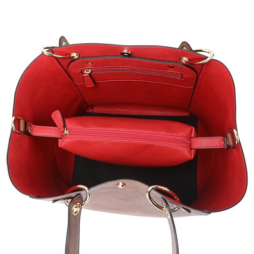 sqlp Large Work Tote Bag for Women Designer Purses and Handbags Big Bucket bags Ladies Travel Crossbody Purse Mud - Image 5