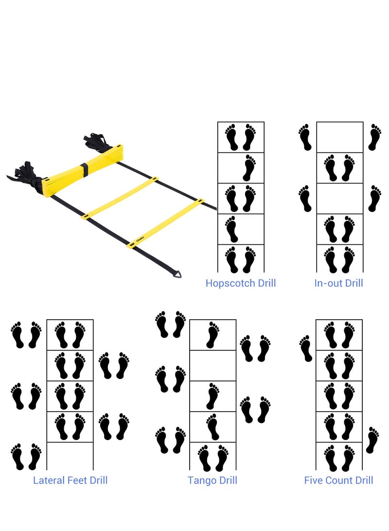 Generic Speed Agility Ladder Track and Field Equipment for Sports Training and Soccer Football Tennis Baseball Drills  - Image 4