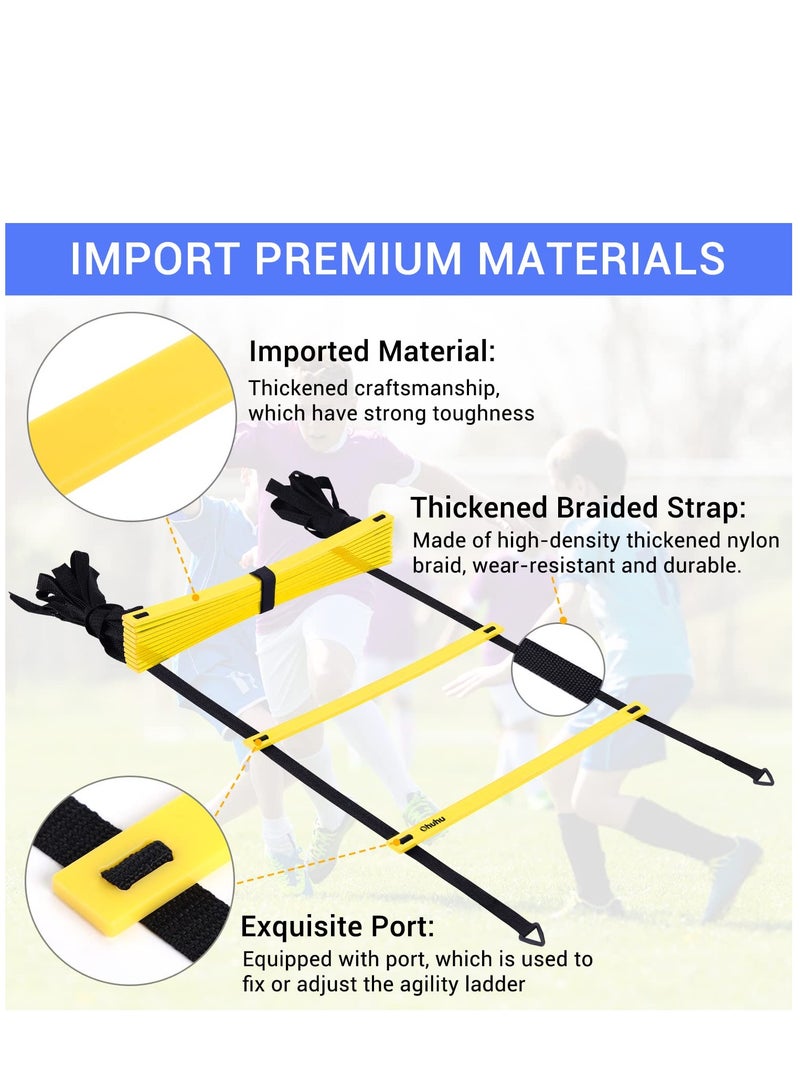 Generic Speed Agility Ladder Track and Field Equipment for Sports Training and Soccer Football Tennis Baseball Drills  - Image 2
