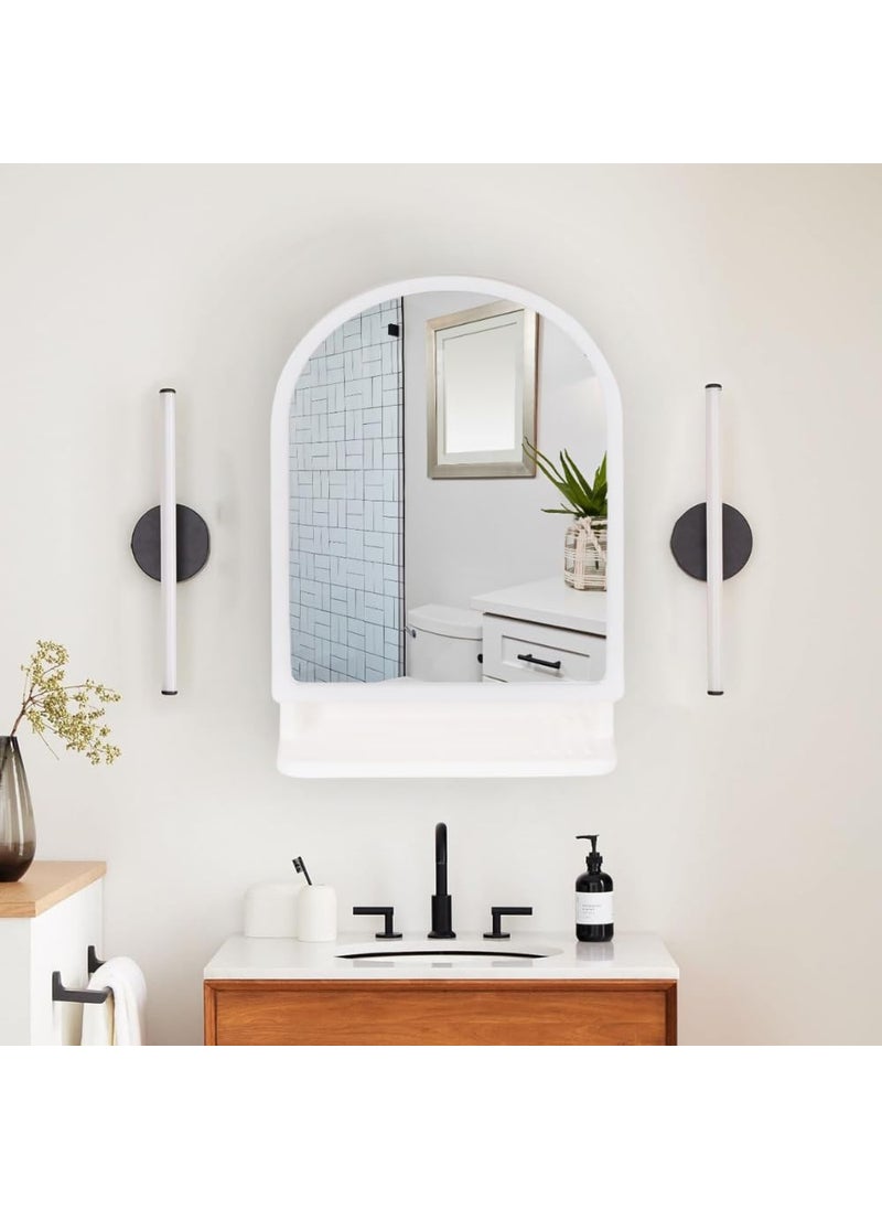 CIPLA PLAST CIPLA PLAST Ideal Mirror Cabinet Multipurpose Cabinet Wall Mounted Hanging Mirror for Home Decor Bathroom Accessories Mirror Cabinet for Living Room Bathroom Bedroom BRC932 ColorIvory  - Image 5