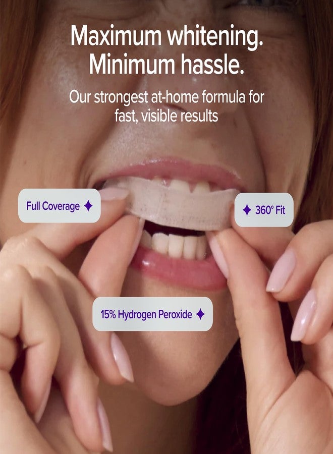 BURST Prefilled Teeth Whitening Trays (6 Trays/3 Treatments |15% Hydrogen Peroxide for Professional-Level Results | Flexible 360° Teeth Whitening Gel Trays | Aloe, Coconut & Xylitol Blend Teeth Trays - Image 2