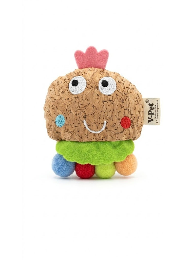 Bundle Pet Toy Set, 4 Different Xsmall Shapes, Plush and Cork Animal Figures for Dogs - Image 5