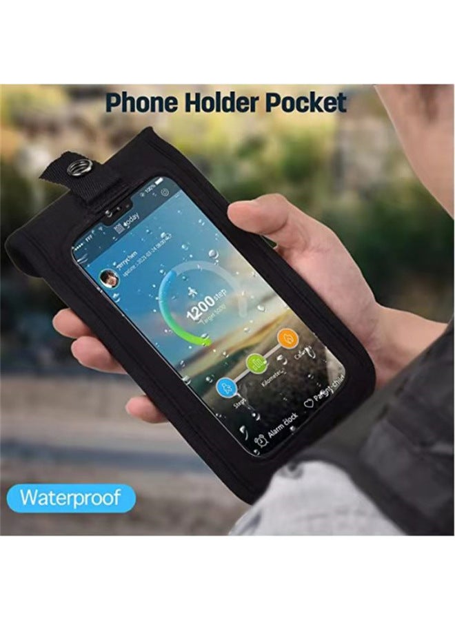 Direct Running Fitness Mobile Phone Case Back Back Good Luck Running Portable Hand Multi-function Mobile Phone Bag For Men And Women-Color:Black-Dimensions:color Box Packaging - Image 3