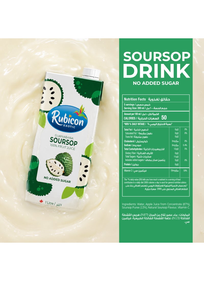 Rubicon Soursop (Guanabana) Fruit Juice, With Vitamin C, No Added Sugar - Image 4