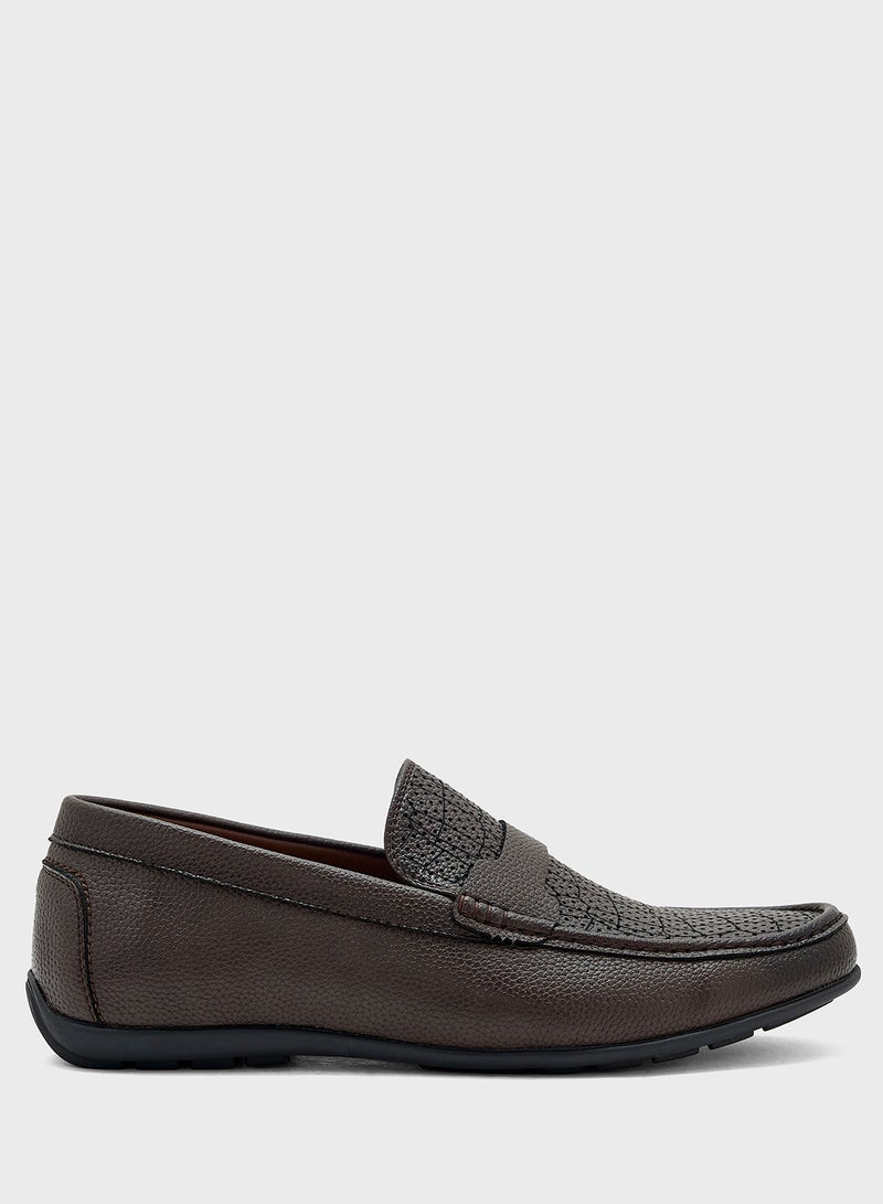 Robert Wood Textured Formal Loafers  - Image 1