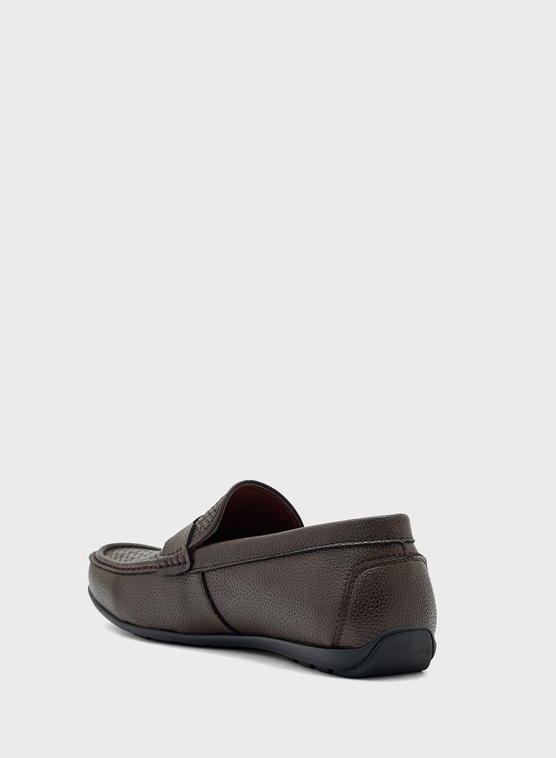 Robert Wood Textured Formal Loafers  - Image 2