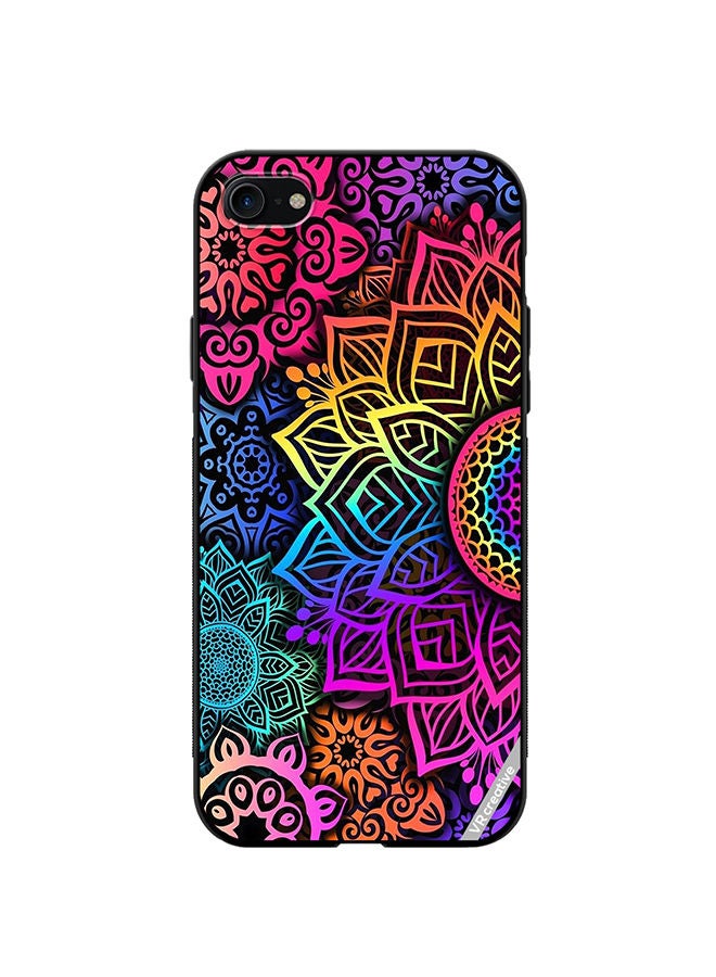 Protective Case Cover For Apple iPhone 7/8/SE 2020 Mandala Design Multicolour