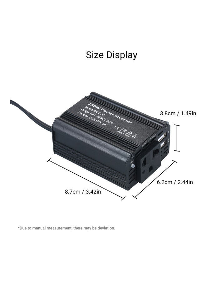 NIBEMINENT Portable Power Inverter Black  - Image 3