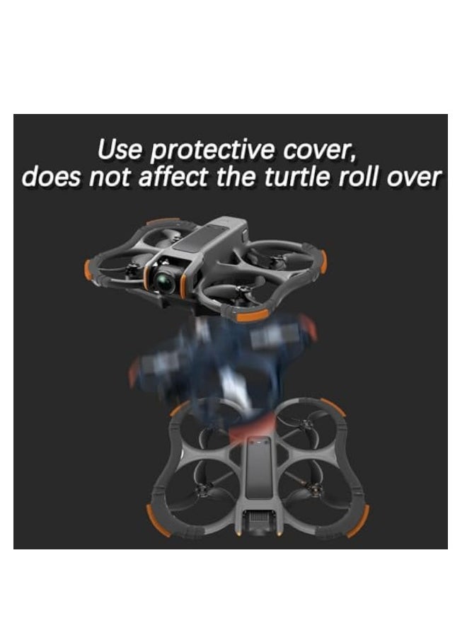 Generic - Avata 2 Propeller Guard Protector, Protective Bumper Anti-Collision Shockproof Prop Protector, Anti-Collision Prop Bumper Silicone Protective Cover Ring, for DJI Avata 2 - Image 1