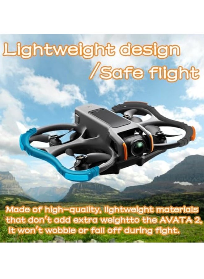 Generic - Avata 2 Propeller Guard Protector, Protective Bumper Anti-Collision Shockproof Prop Protector, Anti-Collision Prop Bumper Silicone Protective Cover Ring, for DJI Avata 2 - Image 1