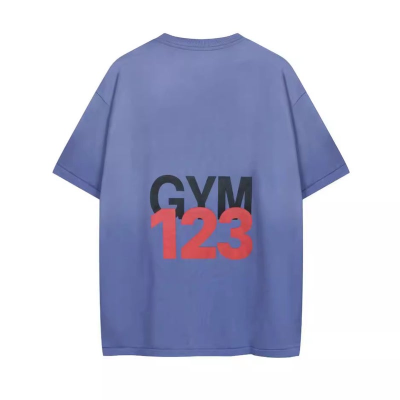 Rrr 123 Its Faith Not Magic Tee Wash Dressed Gym Printed Cotton Short Sleeve T-Shirt - Image 4