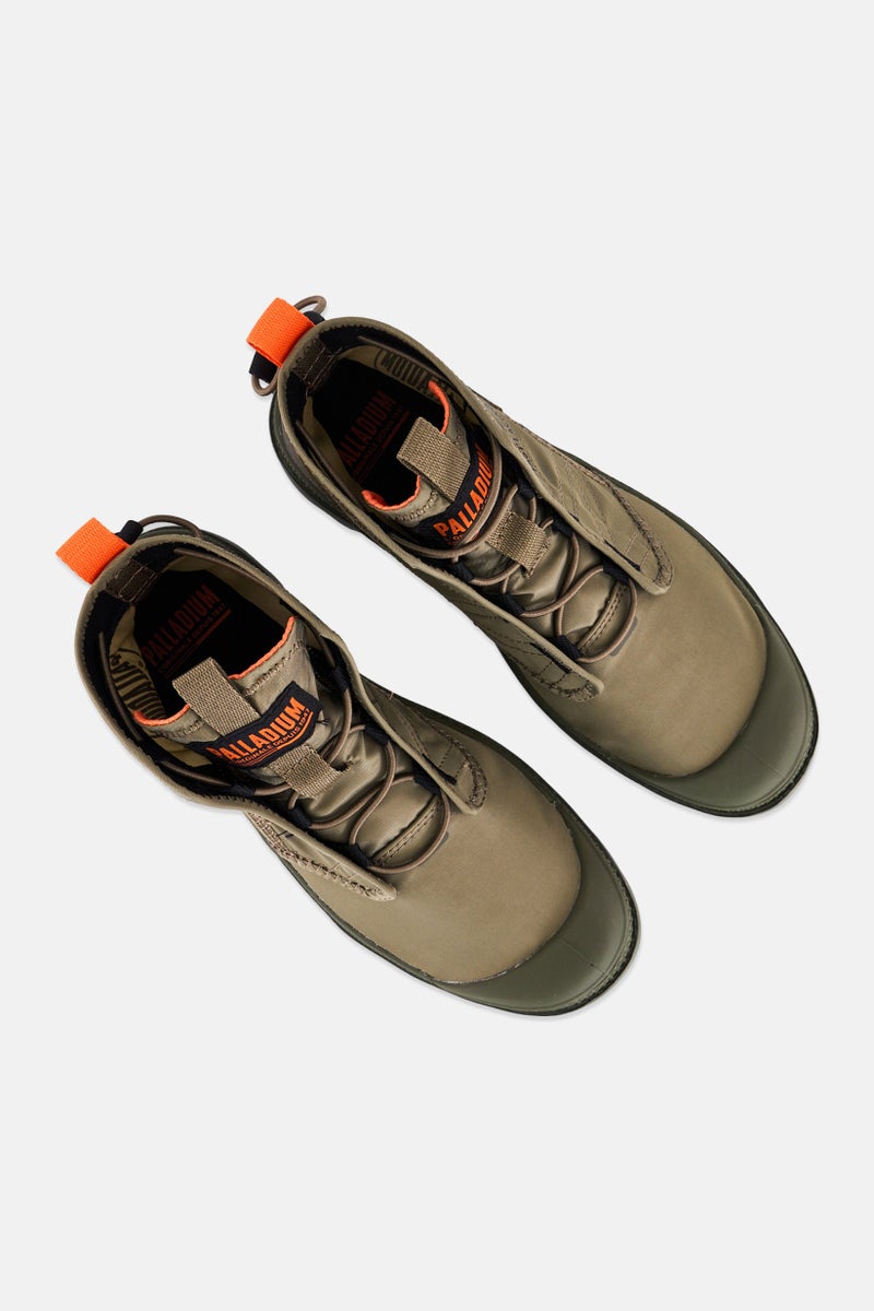PALLADIUM Unisex Pampa Travel Lite Lace Up Ankle Boots, Olive  - Image 4