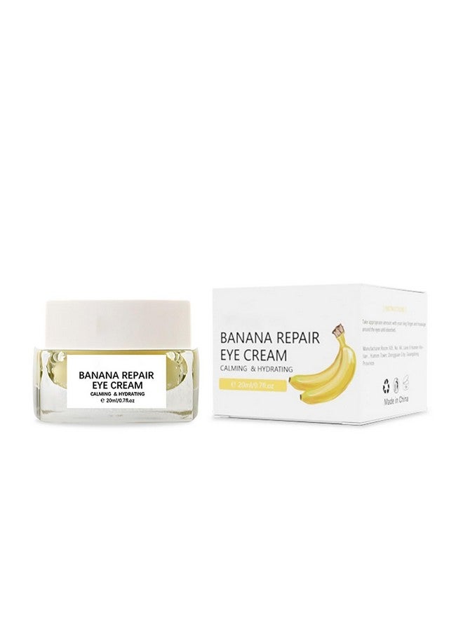 Grospe Banana Bright Eye Cream, Anti Aging Eye Cream with Squalane Dark Circle Under Eye Cream for Puffiness & Bags Moisturizing Firming & Wrinkle Repair Eye Treatment for Women & Men - 0.71 Fl Oz - Image 1