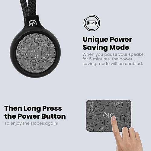 OutdoorMaster Wireless Bluetooth 5.0 Ski Helmet Drop-in Headphones HD Speaker Chip Compatible with Audio-Ready Helmet with Built-in Mic for Motorcycling Easy Control Buttons IP45 Sweat-Resistance - Image 2