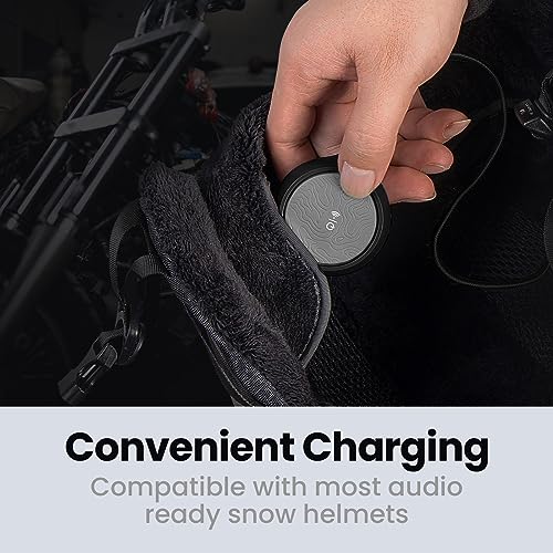 OutdoorMaster Wireless Bluetooth 5.0 Ski Helmet Drop-in Headphones HD Speaker Chip Compatible with Audio-Ready Helmet with Built-in Mic for Motorcycling Easy Control Buttons IP45 Sweat-Resistance - Image 4