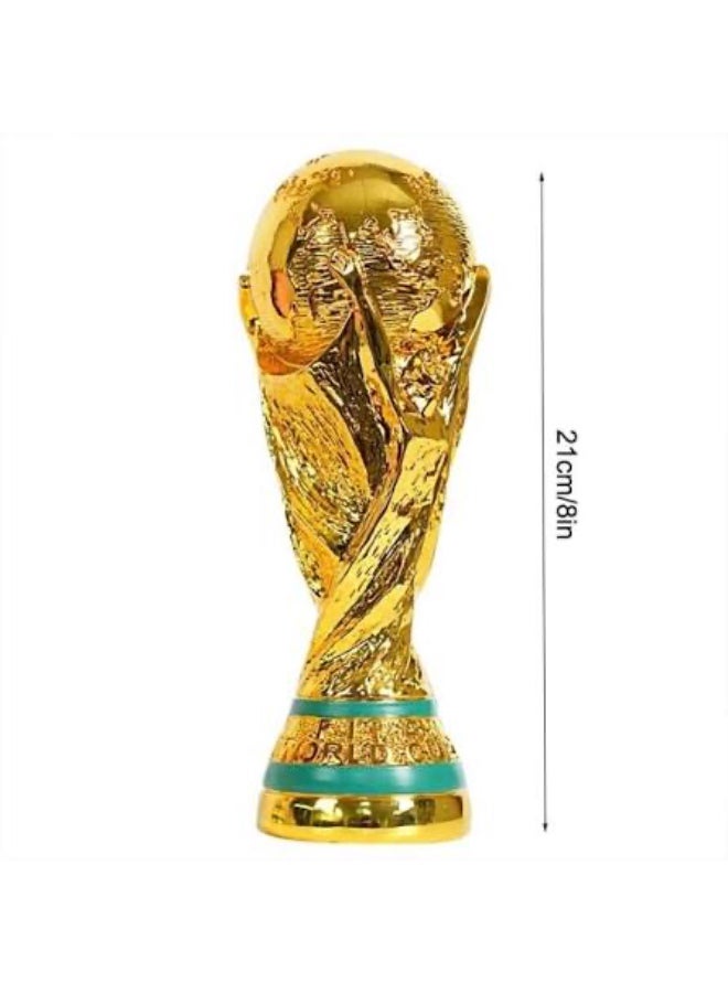 This model world cup21CM cup is made of resin, durable, eco-friendly, anti-corrosion, and has a long service life.