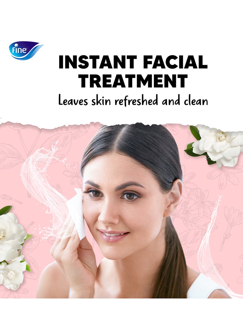 Fine Wet Wipes 20 Sheets Gardenia Pack of 1 - Image 2