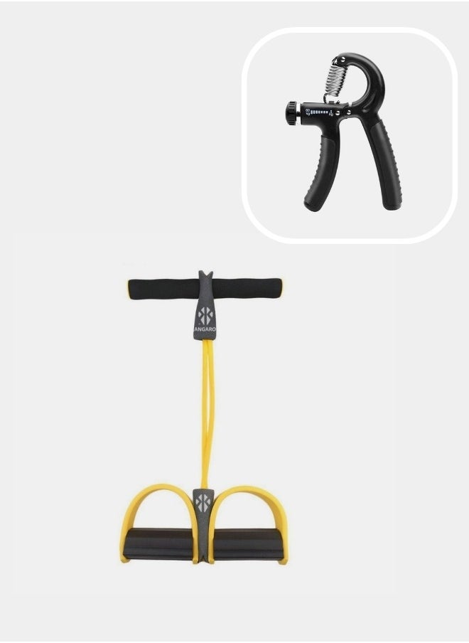 KANGAROO - Exercise handle with resistance rope with pedal - Image 1