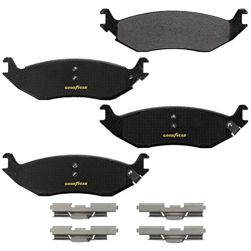 Goodyear Brakes GYD898 | Truck & SUV Carbon-Ceramic Rear Brake Pads fits Chrysler Aspen 09-07; Dodge Dakota 2012, Durango 09-03, Ram 1500 10-02, Ram 1500 Van 2003; Ram 1500 19-11, 1500 Classic 20-19 - Image 2